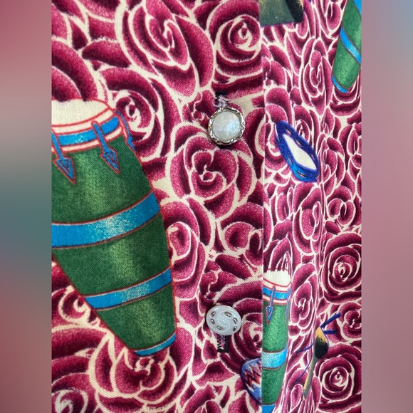 Vintage BayouWear NOLA Jazz & Heritage Festival HowAhYa 1990s Midi Skirt Size M - Picture 7 of 16